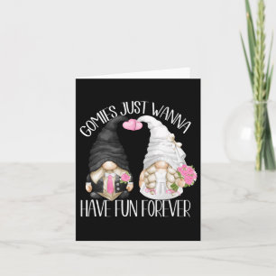 Funny Wedding Shower Pun Cute Gnomies For Bride An Card