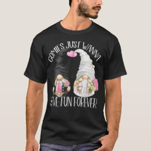 Funny Wedding Shower Pun Cute Gnomies For Bride An T-Shirt