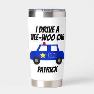 Funny Wee-Woo Car Cartoon Mug  Insulated Tumbler