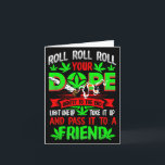 Funny Weed Pot Lover Roll Joint Friend Smoking Sho Card<br><div class="desc">Funny Weed Pot Lover Roll Joint Friend Smoking Short Sleeve</div>
