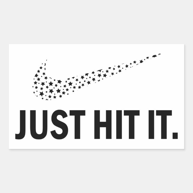 Funny Weed, Weed Lovers Sticker, Just Hit It Sticker (Front)