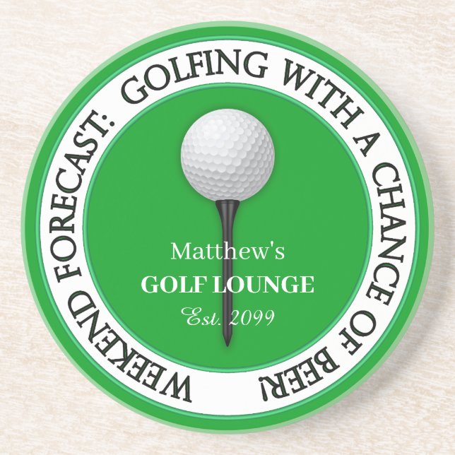 Funny Weekend Golf Lounge / Bar Dessous de verre (Devant)