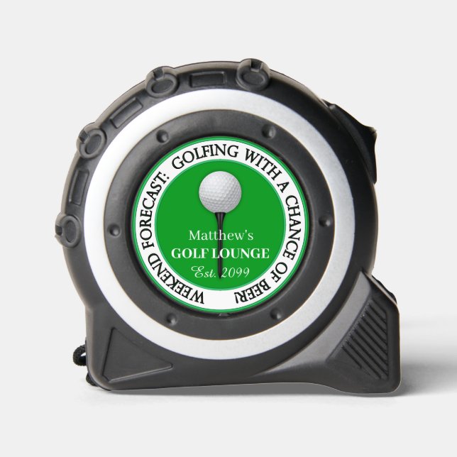 Funny Weekend Golf Lounge Tape Measure 1 (Front)