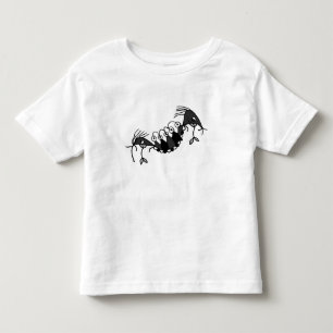Funny weird monster reptile drawing toddler t-shirt