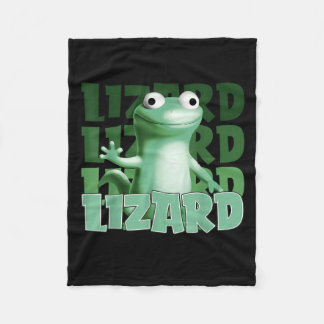 Funny Weirdcore Animal Women Men Lizard Lizard Liz Fleece Blanket