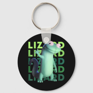 Funny Weirdcore Animal Women Men Lizard Lizard Liz Keychain