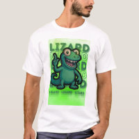 Funny Weirdcore Lizard Lizard Lizard Meme T-Shirt 