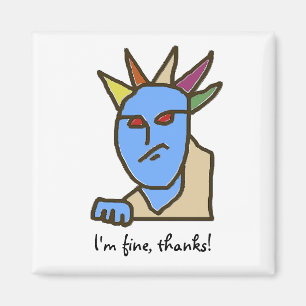 Funny WEIRDOS Annoyed Cartoon Magnet