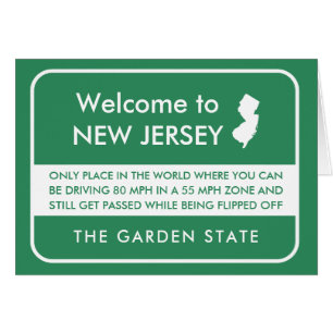 Funny Welcome to New Jersey Greeting Card