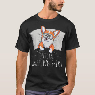 Funny Welsh Corgi Dog Lover Power Napper Napping T-Shirt