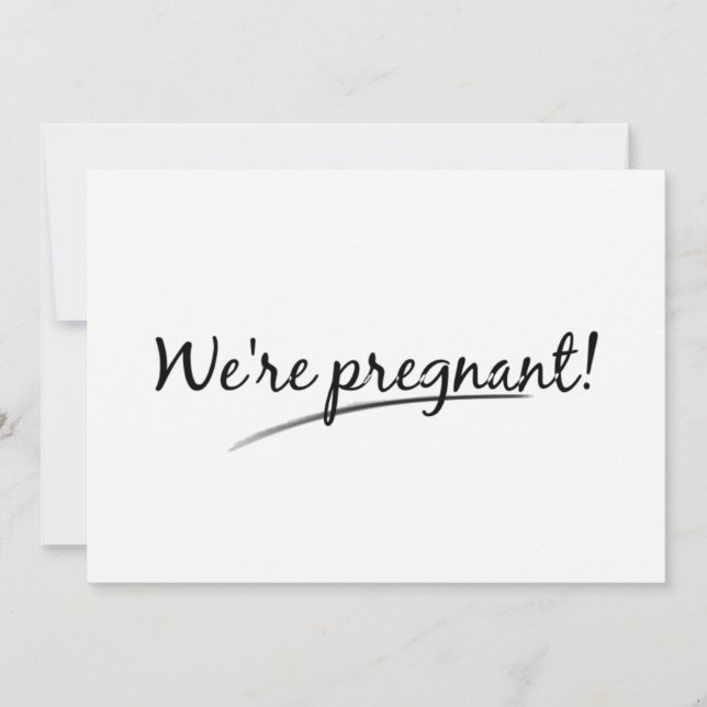 Funny We're Pregnant On Purpose Announcement (Front)