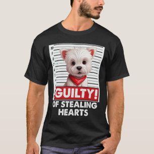 Funny Westie West White Terrier Dog Breed Valentin T-Shirt