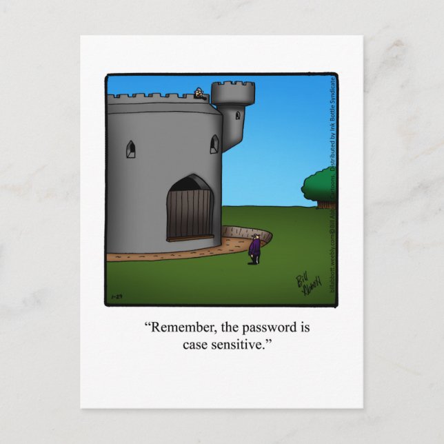 Funny "We've Moved" Humour Postcard (Front)