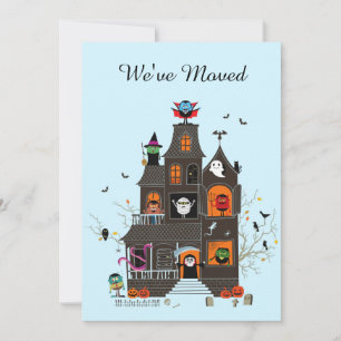 Funny We've Moved Spooky Haunted House Address