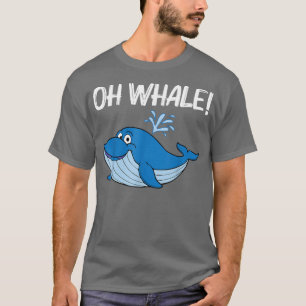 Funny Whale Art For Men Women Orca Narwhal Blue Wh T-Shirt