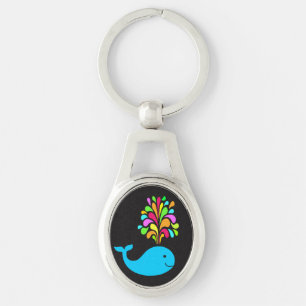Funny whale keychain