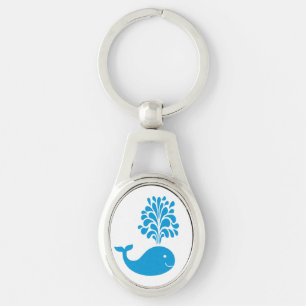 Funny whale keychain