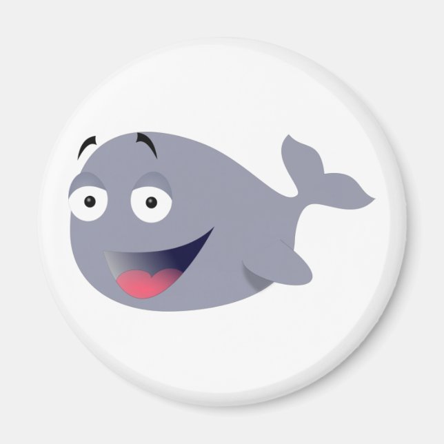 funny whale magnet (Front)
