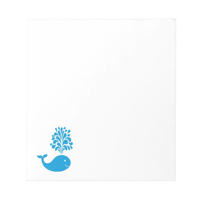 Funny whale notepad (Front)