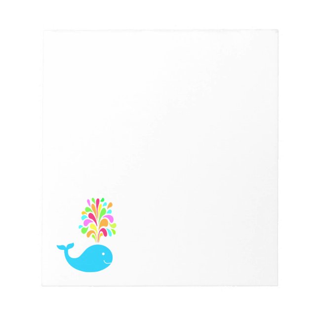 Funny whale notepad (Front)