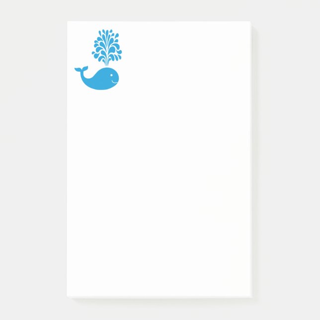 Funny whale post-it notes (Front)