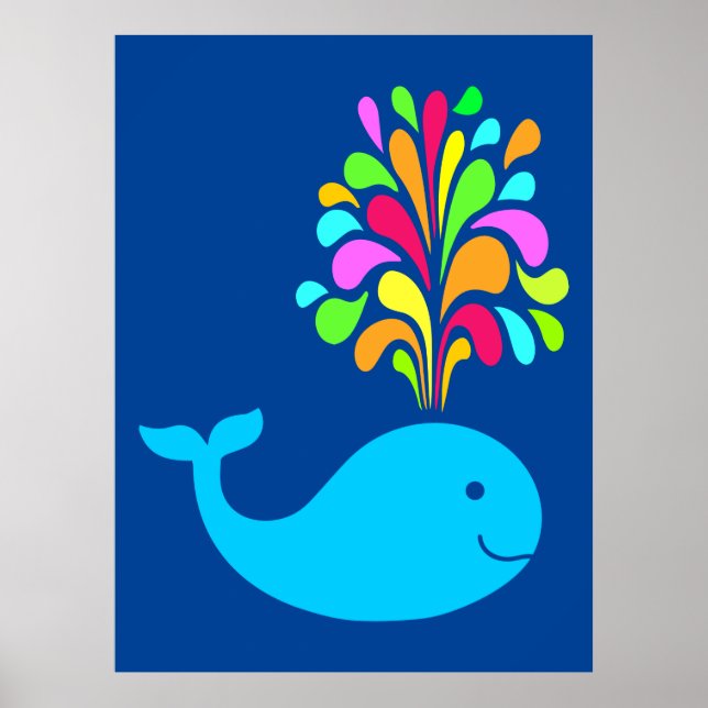 Funny whale poster (Front)