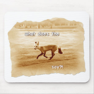 funny what does the fox say mouse pad