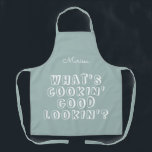 Funny what's cooking good lookin' green apron<br><div class="desc">Funny what's cooking good lookin' green apron</div>