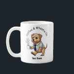 Funny Wheaten Terrier Business Suit Coffee  Mug<br><div class="desc">Celebrate your love for dogs and humor with this unique ** Soft Coated Wheaten Terrier ** sticker. This design tells the story of the "working dog" with a twist, featuring a sophisticated pup ready to tackle the day with a tie and a hot cup of coffee. It’s special because it...</div>