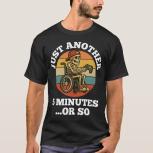 Funny Wheelchair Gaming Skeleton Gamer Disabled Ha T-Shirt