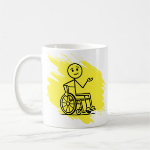 Funny Wheelchair Humor Custom Factory Warranty Mug