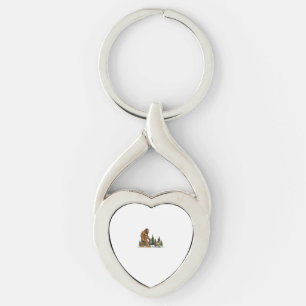 Funny Whippet Bigfoot Dog Walking Dog Mom Dad Kids Keychain