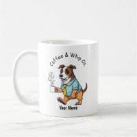 Funny Whippet Dog Business Suit Coffee