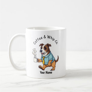 Funny  Whippet Dog Business Suit Coffee  Mug