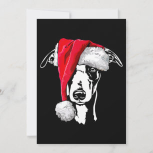 funny whippet santa christmas dog mom gift present holiday card