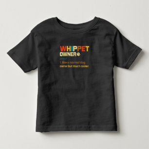 Funny Whippet Vintage Retro Dog Mom Dad Gift T-Shi Toddler T-shirt