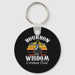 Funny Whiskey Bourbon Drinking Gift For Whisky Fan Keychain