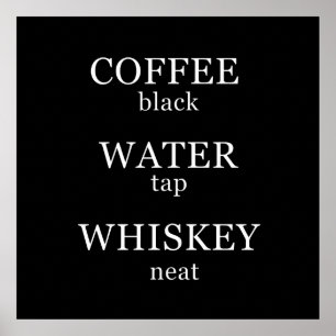 Funny whisky quotes humour whiskey sayings poster