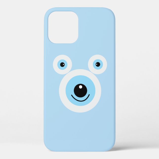 Funny white bear face Case-Mate iPhone case (Back)