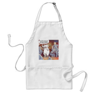 Funny White Elephant In The Room Standard Apron