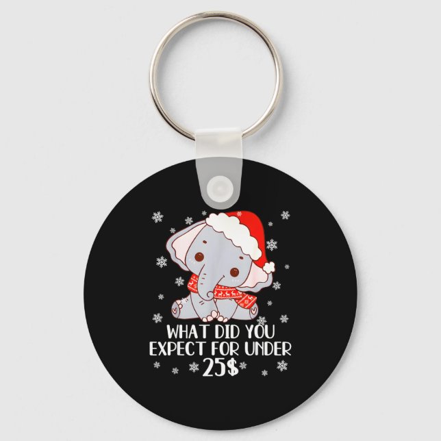 Funny White Elephant Pjs For Adults Under 15 20  Keychain (Front)