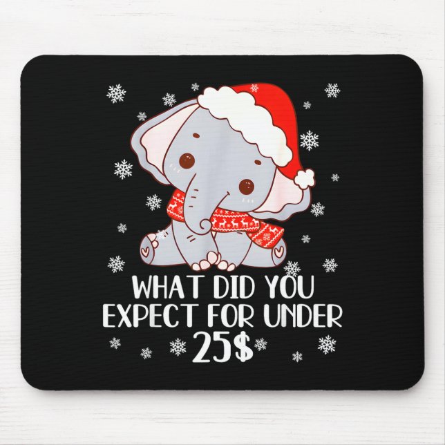 Funny White Elephant Pjs For Adults Under 15 20  Mouse Pad (Front)