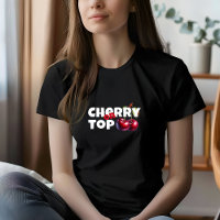 Funny white red cherry vibe slogan mother day