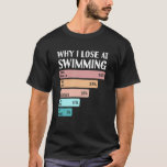 Funny Why I Lose at Swimming T-Shirt<br><div class="desc">Funny Why I Lose at Swimming</div>