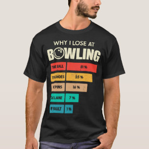 Funny Why I Lose Bowling The Pins The Ball Bowler T-Shirt