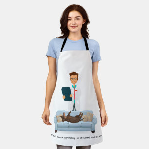 Funny Wiener Dog All-Over Print Apron