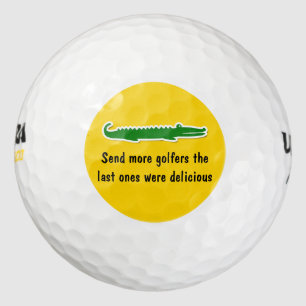 Funny Wild Gator Golf Balls