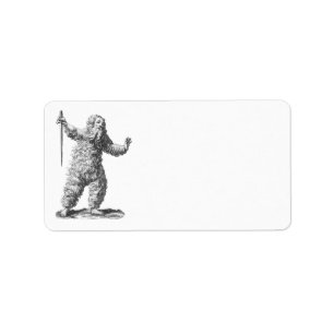 Funny Wild Man on a Rampage - Medieval Legend Label