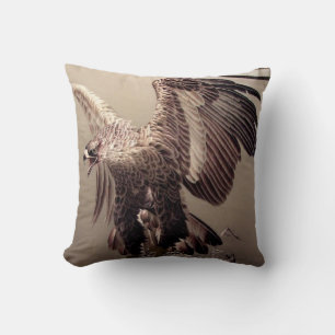 Funny Wildlife Bird Patriotic American Eagle Throw Pillow