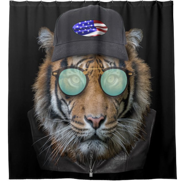 Funny wildlife dressed up Funny Bengal Tiger (Front)